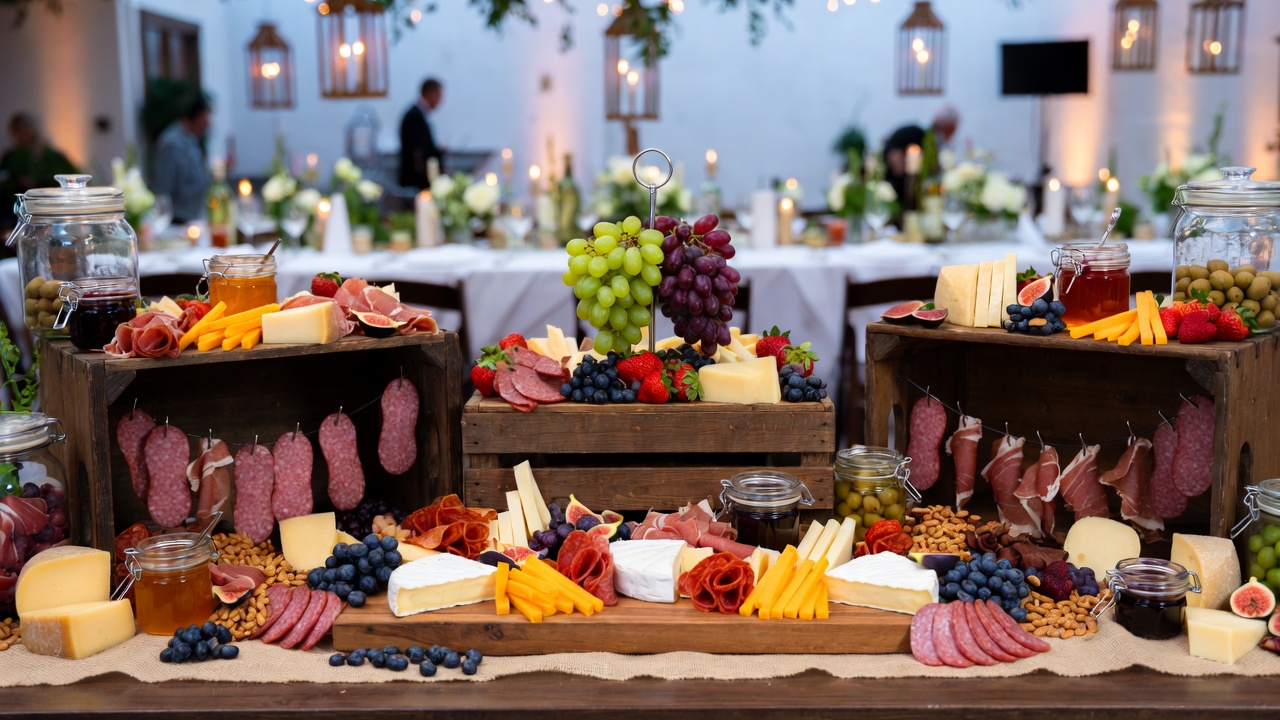 Why a Charcuterie Bar Is the Trendiest Wedding Food Idea
