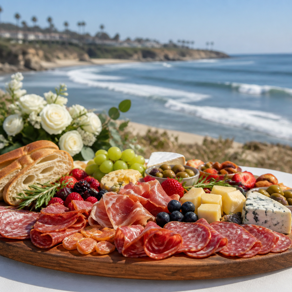 Best Foods to Pair With Charcuterie for La Jolla Beach Wedding